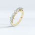 Romance Marquise and Round Lab-Grown Diamond Half-Eternity Ring in Yellow Gold
